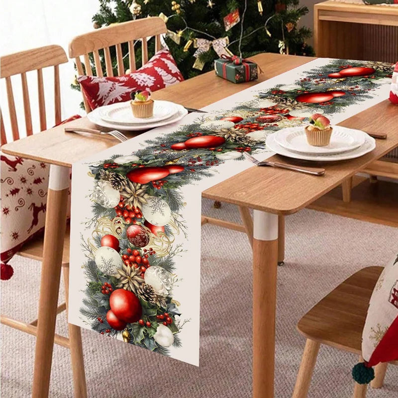 Caminho de Mesa Natal “Merry Christmas” – Decoração 2025/2026