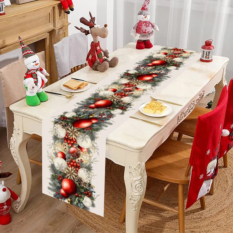 Caminho de Mesa Natal “Merry Christmas” – Decoração 2025/2026
