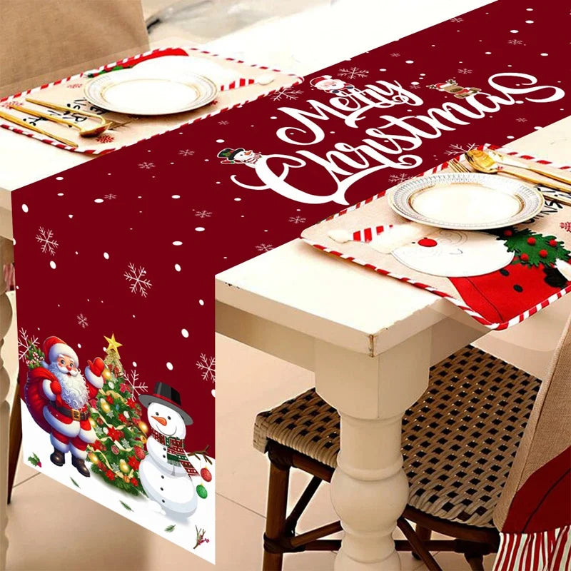 Caminho de Mesa Natal “Merry Christmas” – Decoração 2025/2026