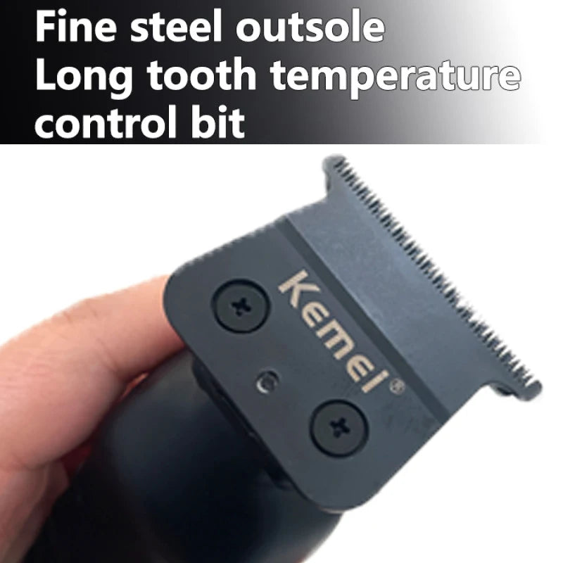 Máquina de Corte Profissional 0mm Kemei® 2299 – Acabamento de Precisão