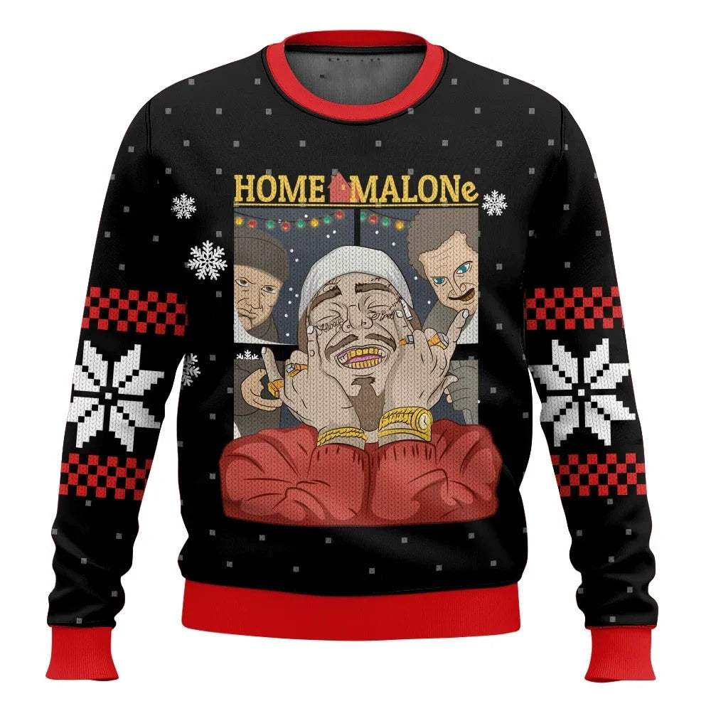 Sweatshirt Natal Inspirada no Clássico “Sozinho em Casa” – Ugly Christmas Sweater com Design Humorístico “KEVIN!!!”