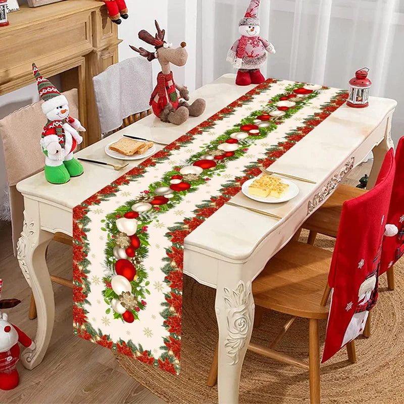 Caminho de Mesa Natal “Merry Christmas” – Decoração 2025/2026